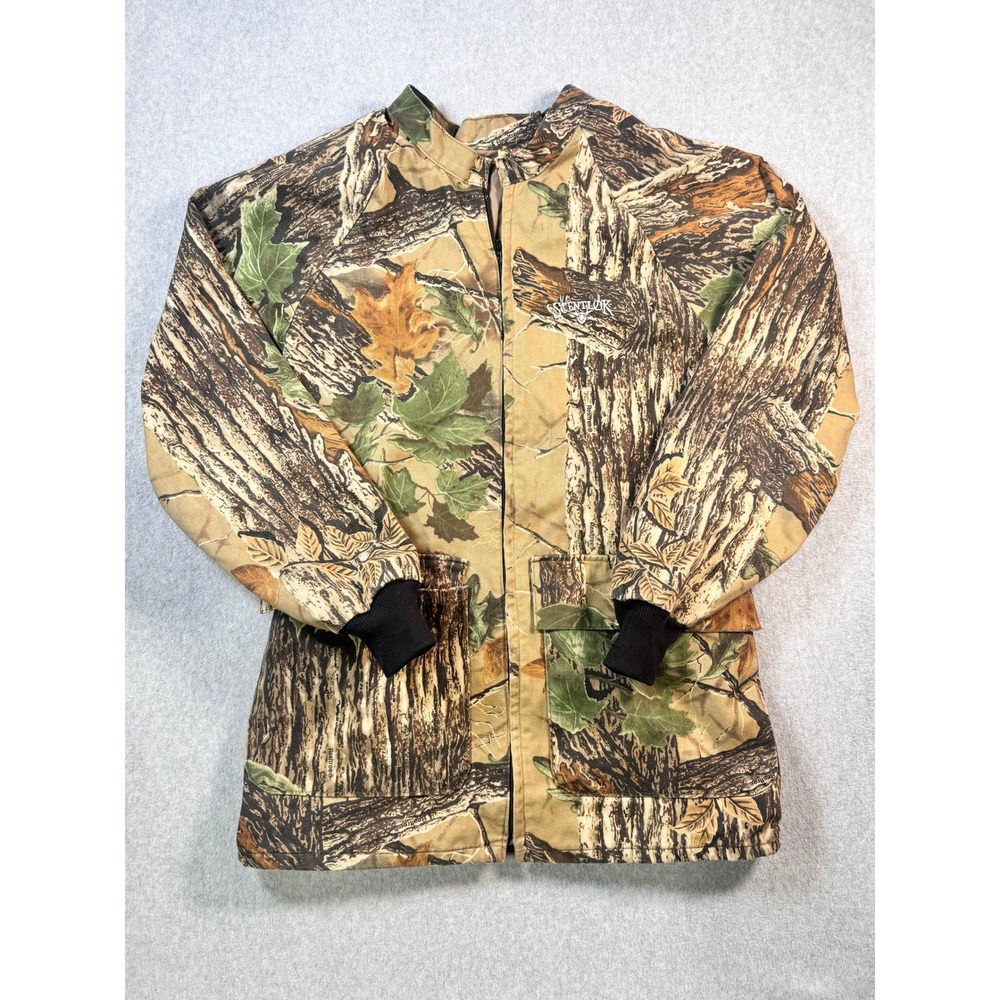 ScentLok Realtree Camo Hunting Jacket Mens Large Odor Eliminating Field Coat USA